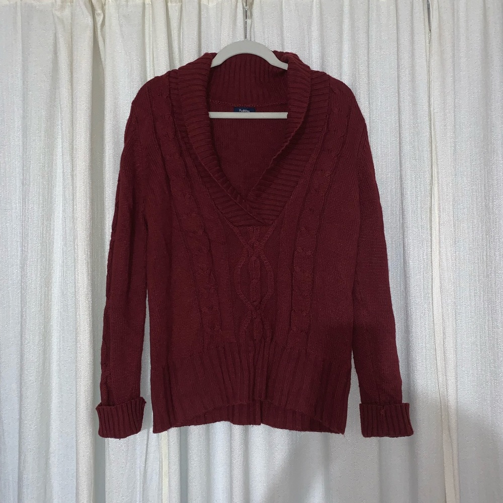 Cowl Neck Long-Sleeve Sweater